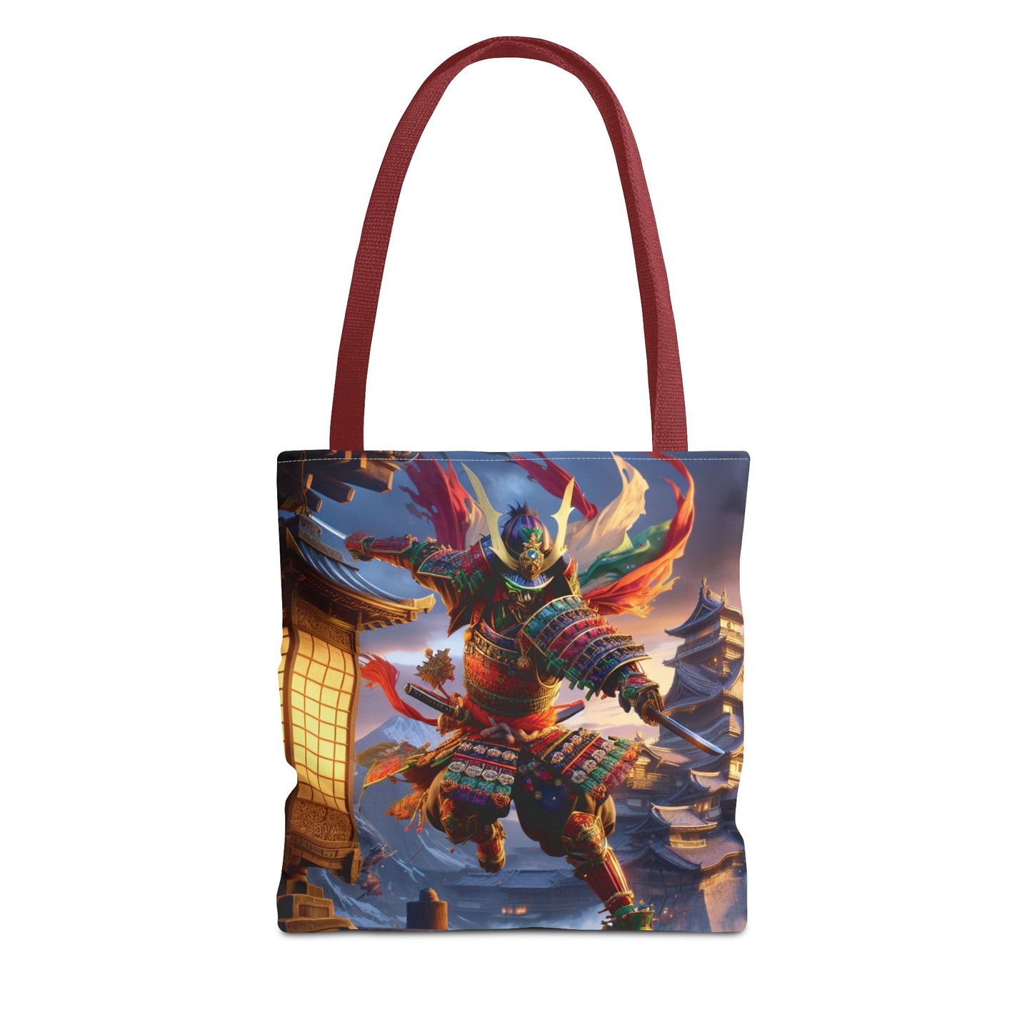 Samurai Warrior Tote Bag - Unique Japanese Art, Perfect Gift for Anime Lovers