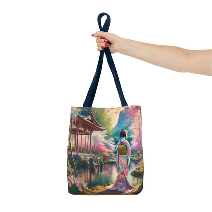 Elegant Cherry Blossom Tote Bag - Japanese Aesthetic Design