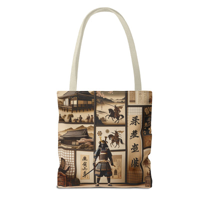 Vintage Samurai Art Tote Bag - Unique Ethnic Design for Everyday Use
