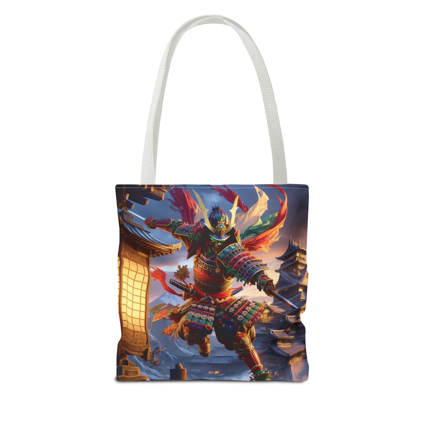 Samurai Warrior Tote Bag - Unique Japanese Art, Perfect Gift for Anime Lovers