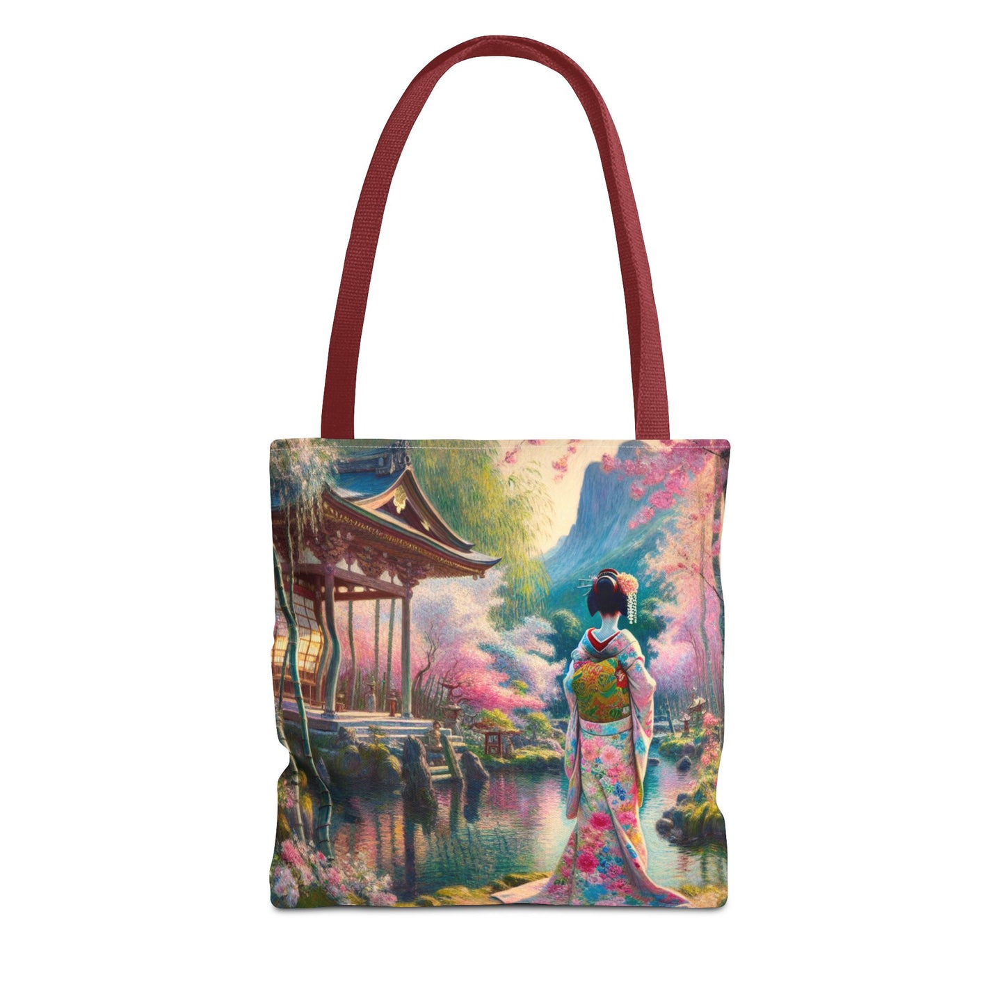 Elegant Cherry Blossom Tote Bag - Japanese Aesthetic Design
