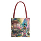 Elegant Cherry Blossom Tote Bag - Japanese Aesthetic Design
