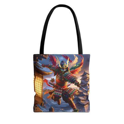 Samurai Warrior Tote Bag - Unique Japanese Art, Perfect Gift for Anime Lovers