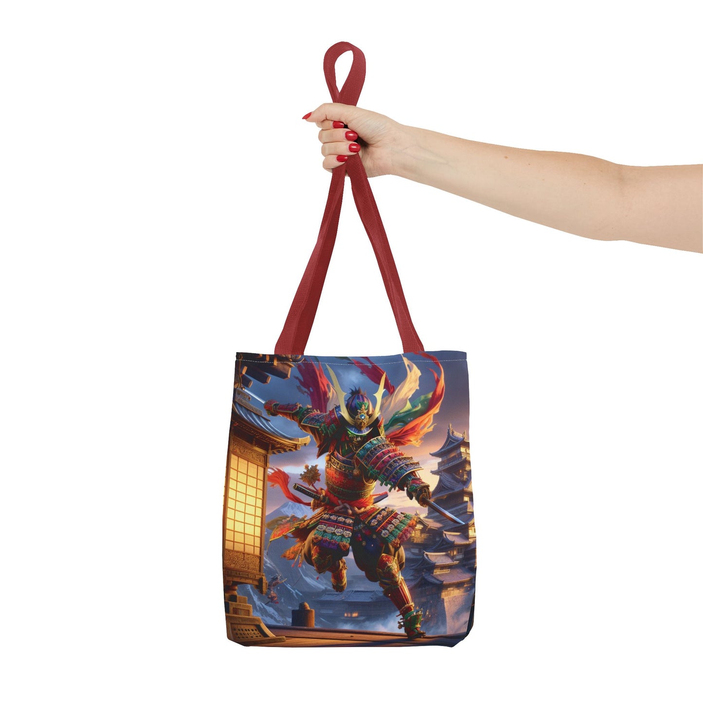 Samurai Warrior Tote Bag - Unique Japanese Art, Perfect Gift for Anime Lovers