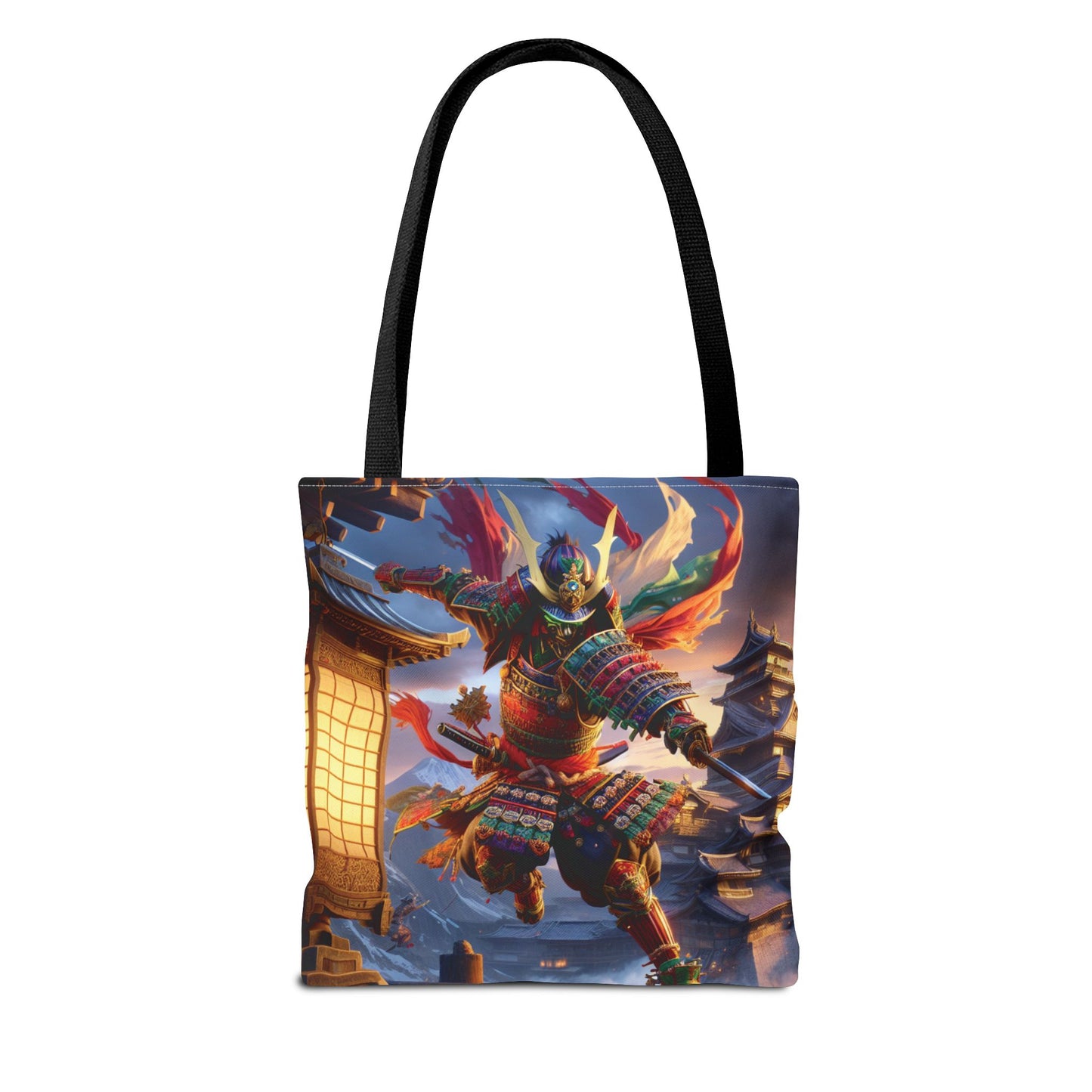 Samurai Warrior Tote Bag - Unique Japanese Art, Perfect Gift for Anime Lovers