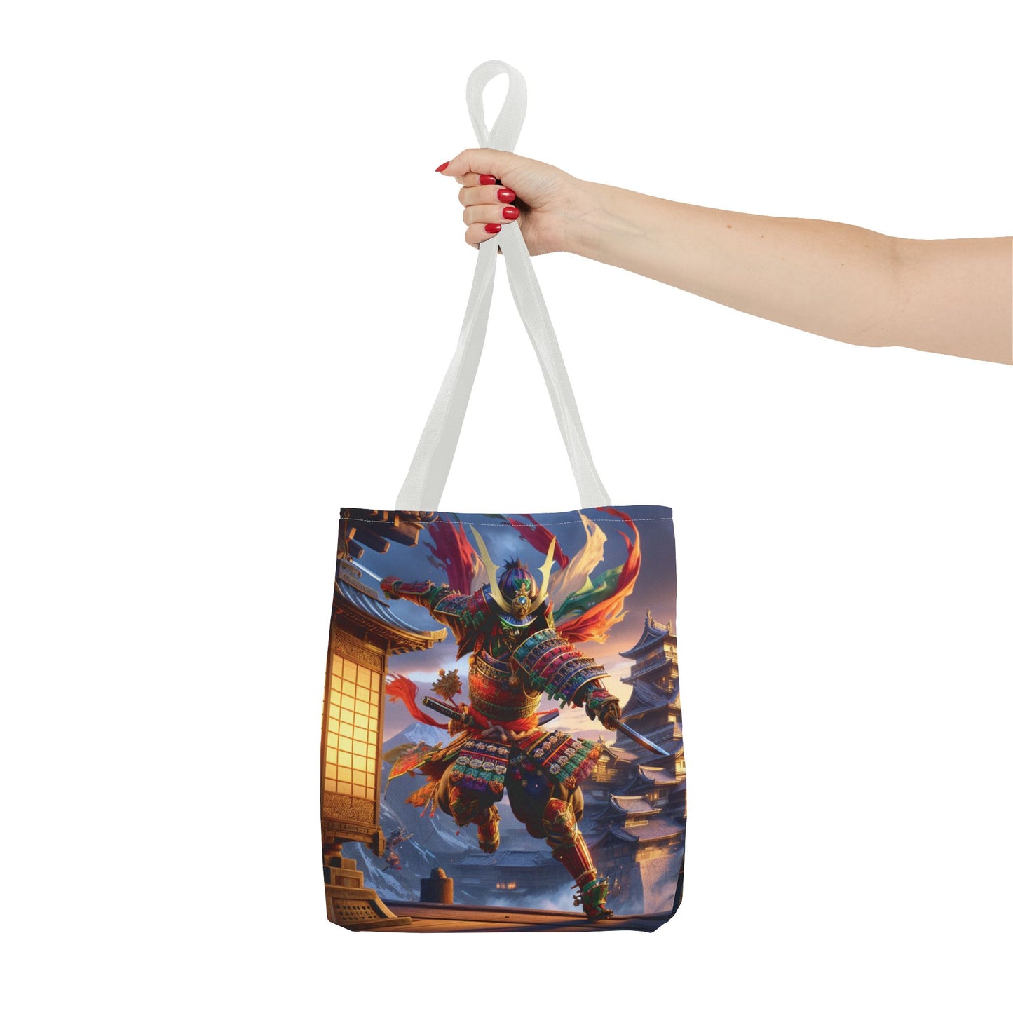 Samurai Warrior Tote Bag - Unique Japanese Art, Perfect Gift for Anime Lovers