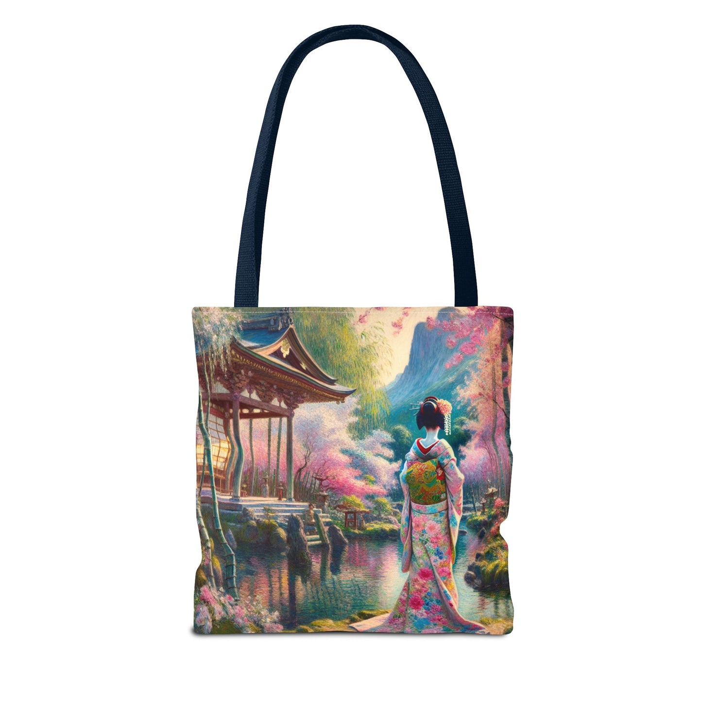 Elegant Cherry Blossom Tote Bag - Japanese Aesthetic Design