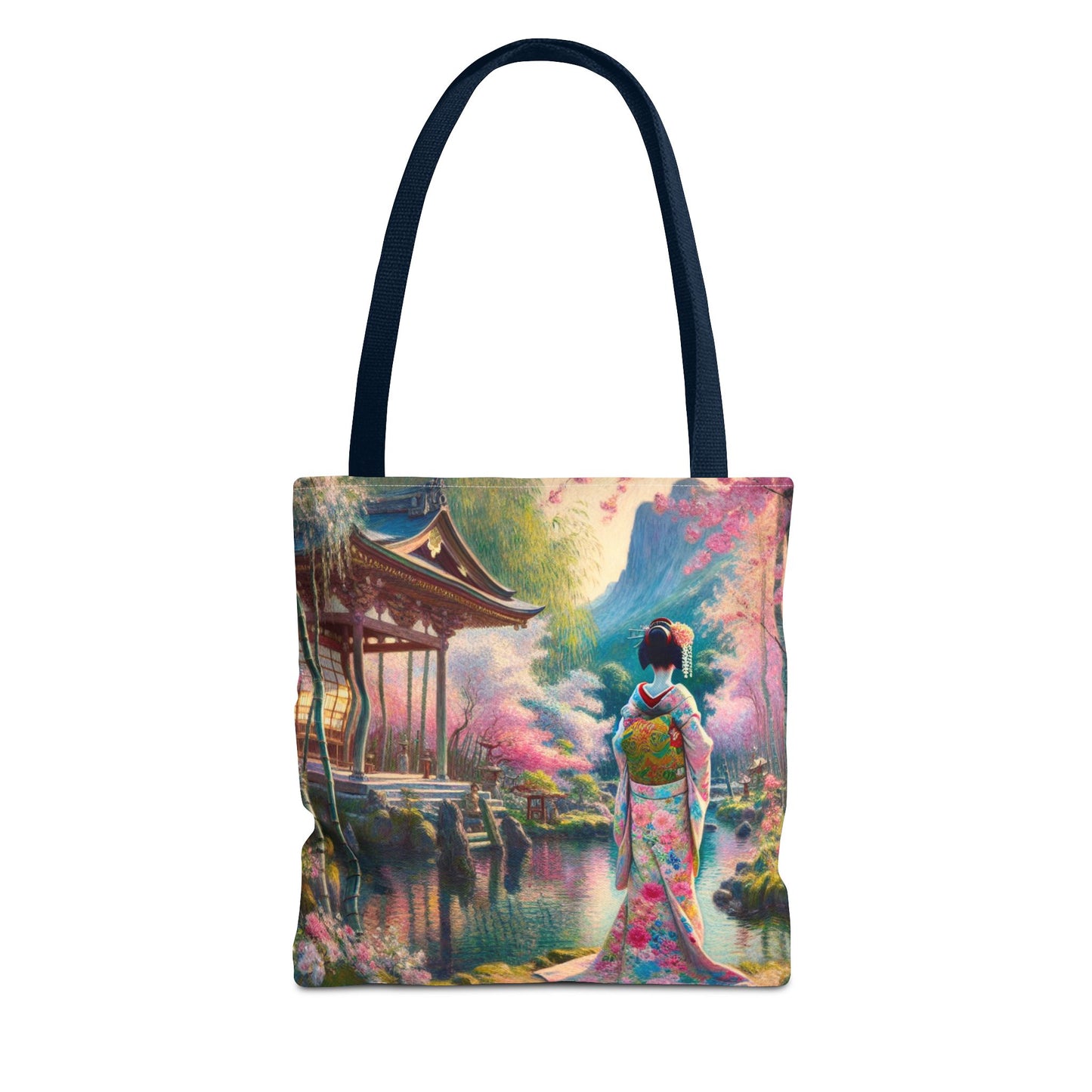 Elegant Cherry Blossom Tote Bag - Japanese Aesthetic Design
