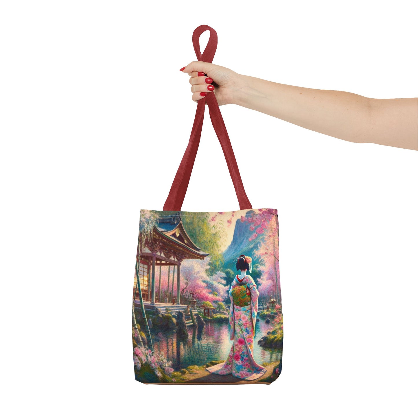 Elegant Cherry Blossom Tote Bag - Japanese Aesthetic Design