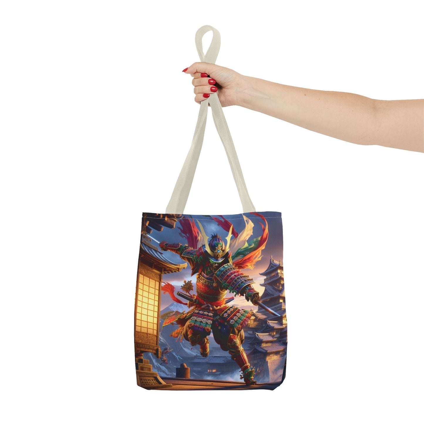 Samurai Warrior Tote Bag - Unique Japanese Art, Perfect Gift for Anime Lovers