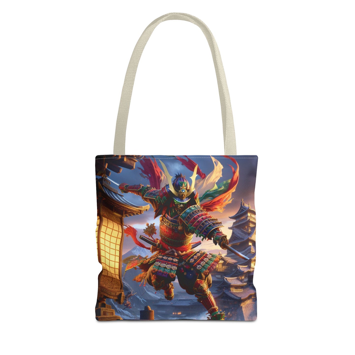 Samurai Warrior Tote Bag - Unique Japanese Art, Perfect Gift for Anime Lovers
