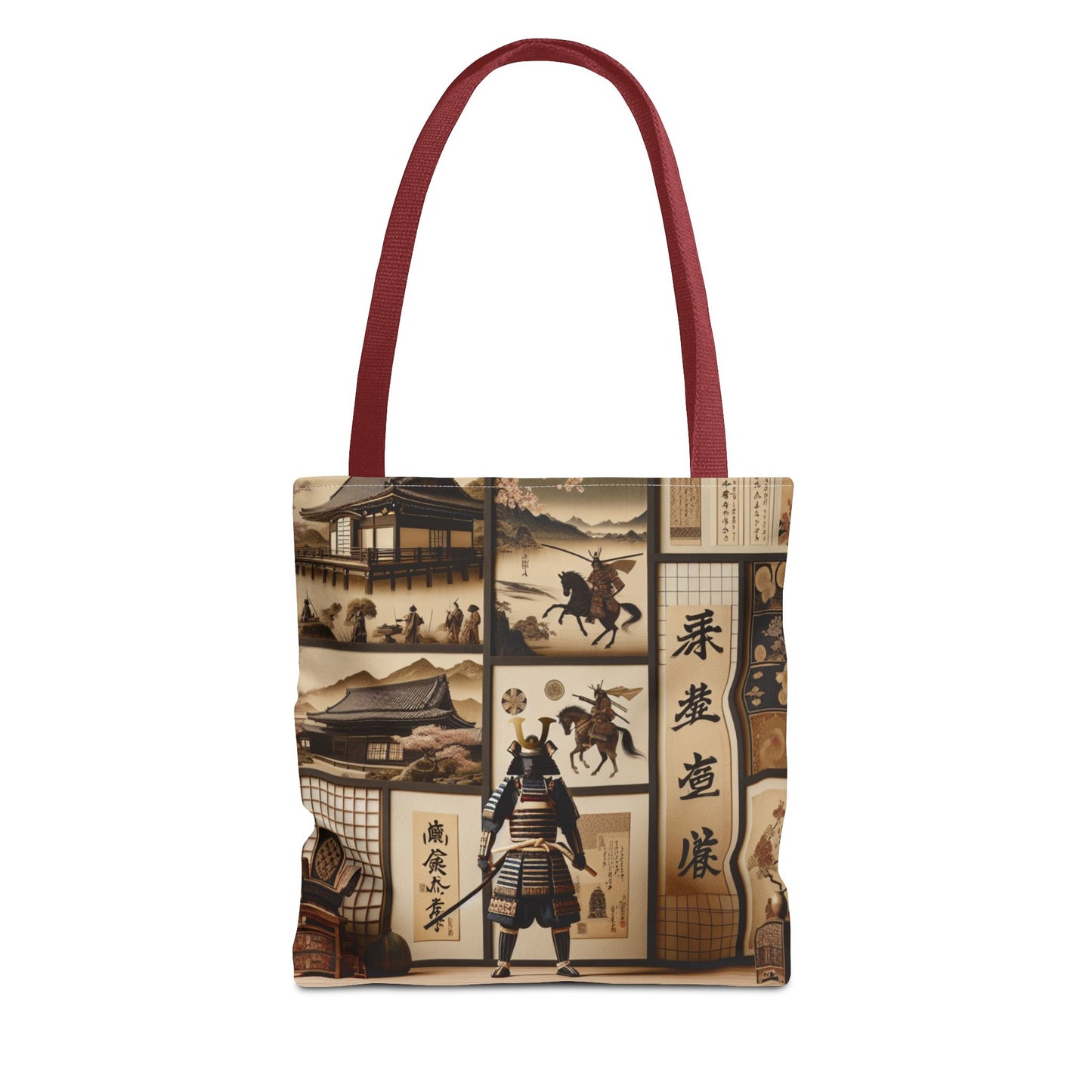 Vintage Samurai Art Tote Bag - Unique Ethnic Design for Everyday Use