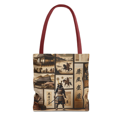 Vintage Samurai Art Tote Bag - Unique Ethnic Design for Everyday Use