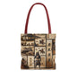 Vintage Samurai Art Tote Bag - Unique Ethnic Design for Everyday Use