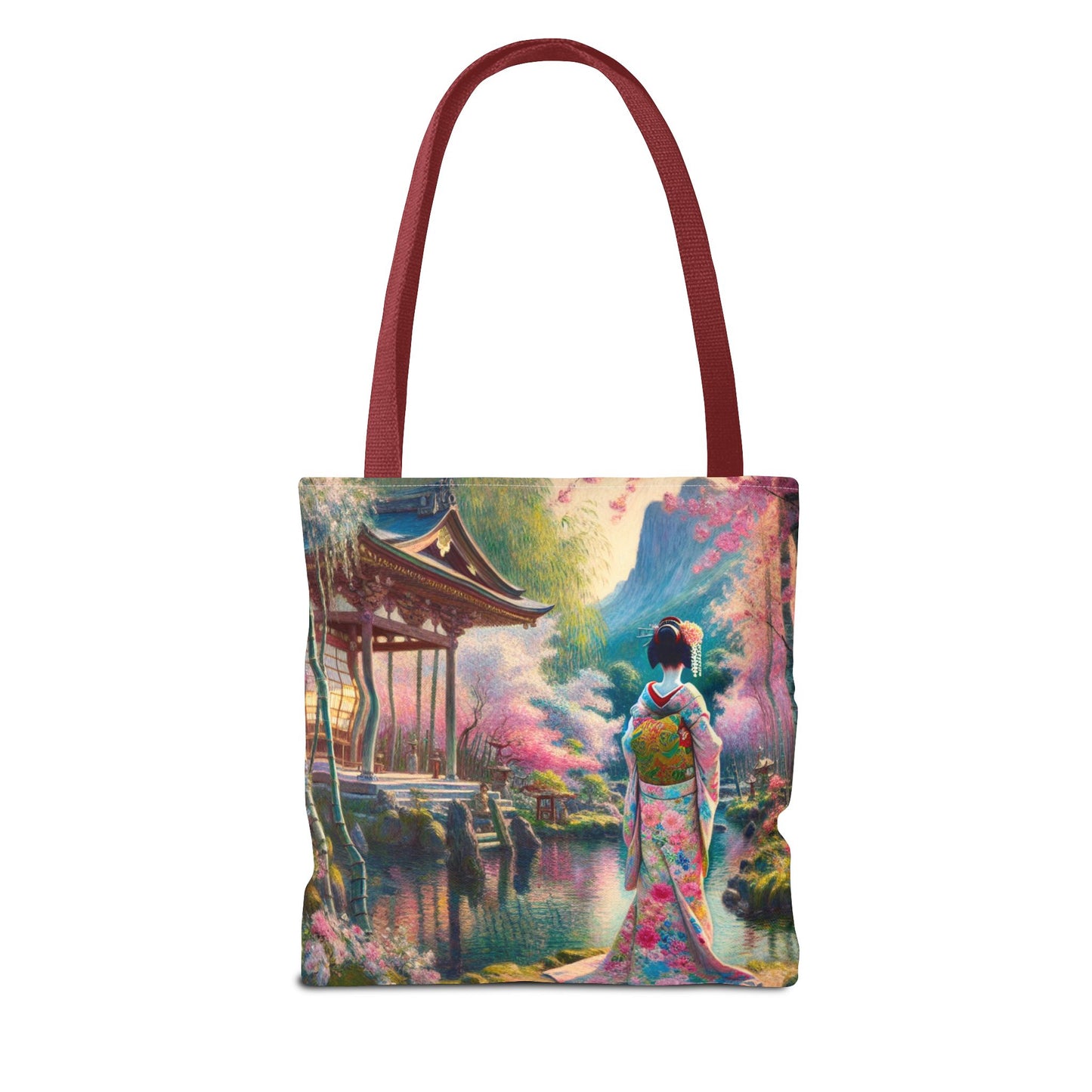 Elegant Cherry Blossom Tote Bag - Japanese Aesthetic Design