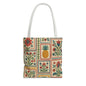 Vintage Floral Pineapple Tote Bag – Boho Chic Eco-Friendly Accessory