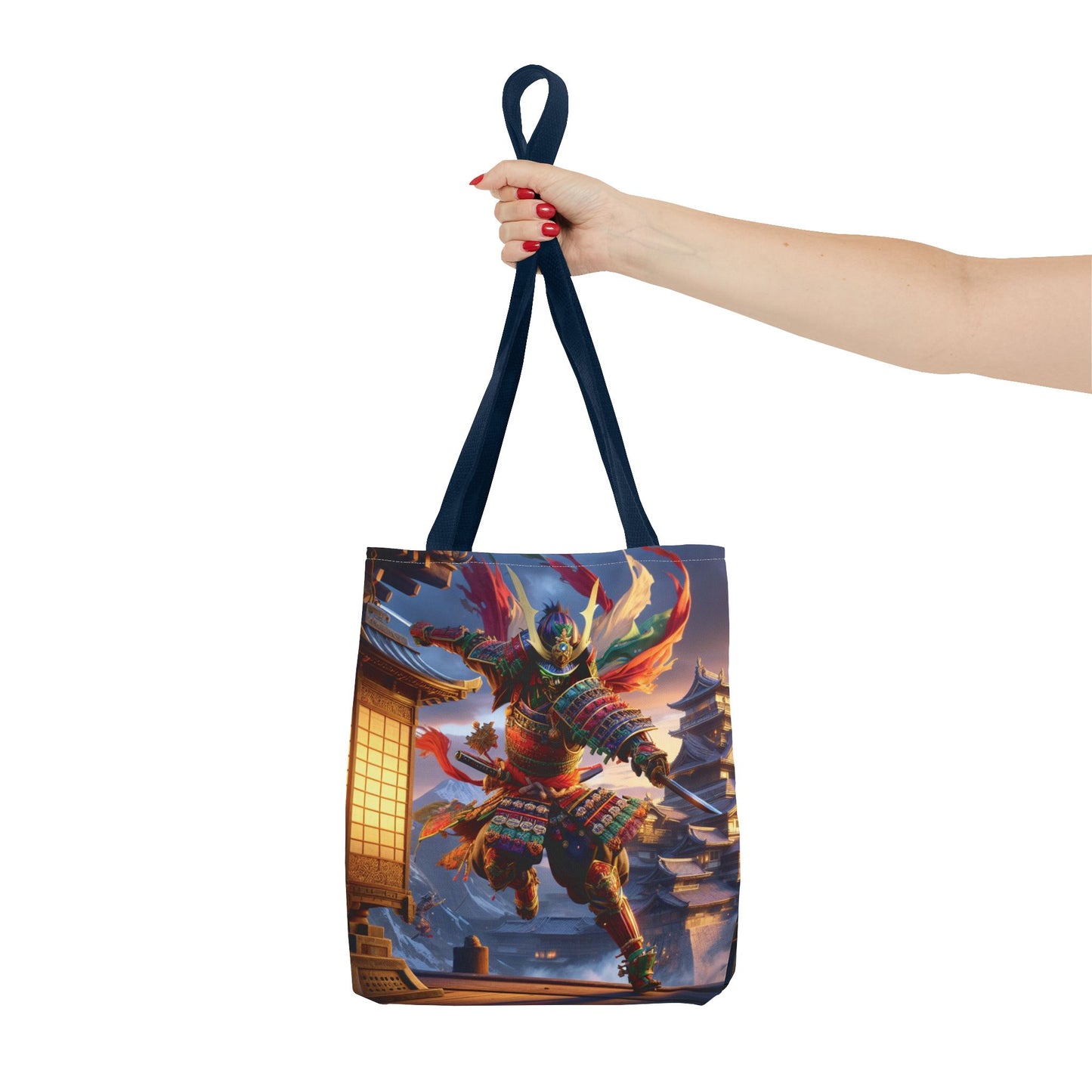 Samurai Warrior Tote Bag - Unique Japanese Art, Perfect Gift for Anime Lovers