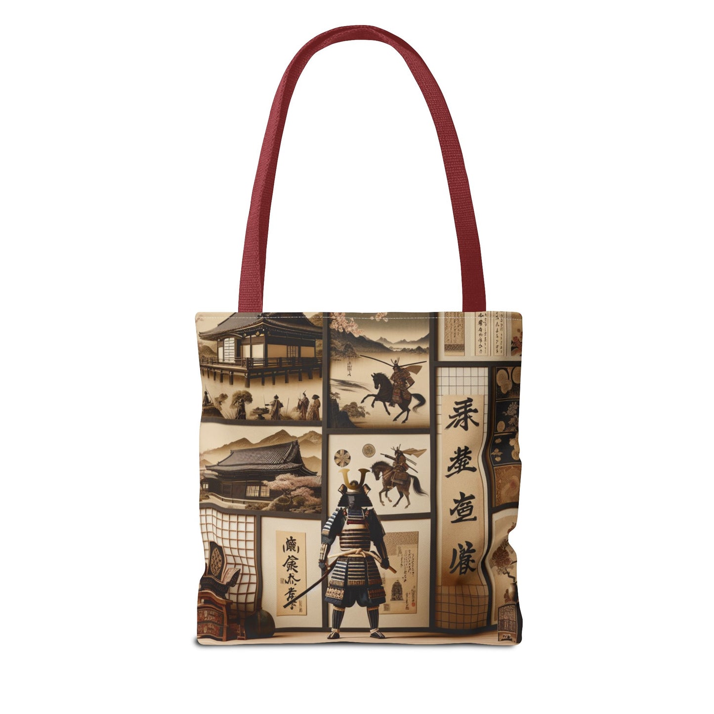 Vintage Samurai Art Tote Bag - Unique Ethnic Design for Everyday Use