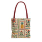 Vintage Floral Pineapple Tote Bag – Boho Chic Eco-Friendly Accessory