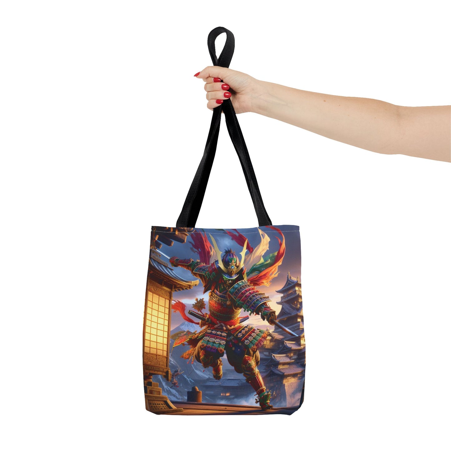 Samurai Warrior Tote Bag - Unique Japanese Art, Perfect Gift for Anime Lovers